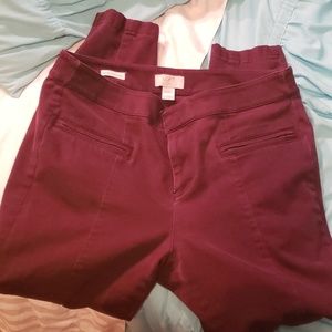 LOFT OUTLET MODERN SKINNY ANKLE PANTS